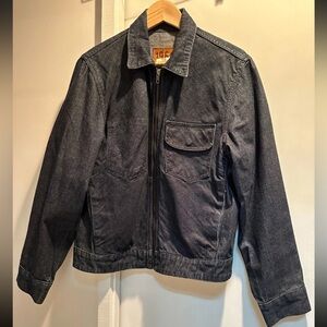 GAP 1969 Cross Cut Raw Denim Selvedge Jacket